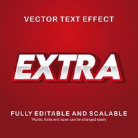 Editable text effect extra text style premium vector