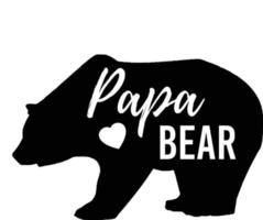 Papa bear , design element vector