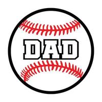 Dad baseball , design element vector