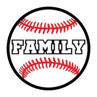 Family baseball , design element vector