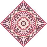 Square , 5 layers , design for laser machine vector