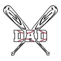 Dad baseball , design element vector