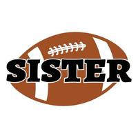 Sister , soccer , design element vector