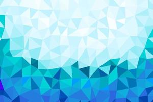Low poly abstract background. Blue, green and cyan colors. Vector illustration