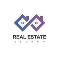 Real Estate Logo design template.  Roofing logo vector. vector