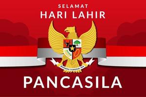 fondo de ilustración del día de pancasila vector