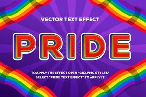 pride text effect fully editable vector