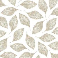 natural leaf vector pattern on white