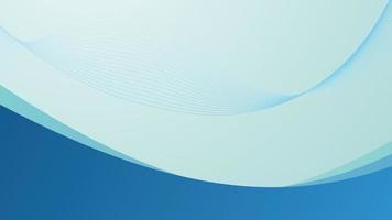 Abstract template blue background with Wave Line vector