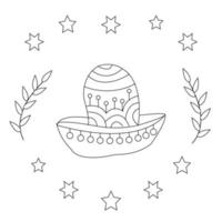 Cinco De Mayo Coloring Pages vector