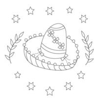 Cinco De Mayo Coloring Pages vector