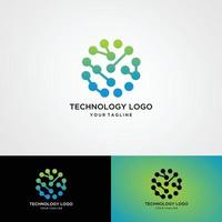 cerebro inteligencia artificial logotipo diseño vektor plantilla gaya lineal. teknologi ai konsep lluvia de ideas logotipo. vector