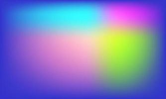 Blurred blue background with multi-color gradient vector