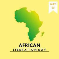 Ilustración de vector de día de la liberación africana