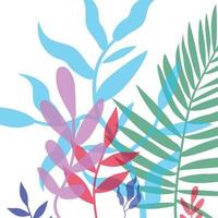 ilustración vectorial con pinturas al estilo boho. formas geométricas acuarelas abstractas de equilibrio, plantas. diseño para portada, papel pintado, postales, redes sociales, decoración. vector