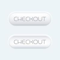 checkout button for web, modern design vector