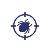 pest control icon with a bug vector