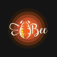 bee vector logo graphic abstract modern