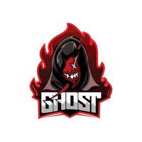 Ghost With Red Hoodie vector