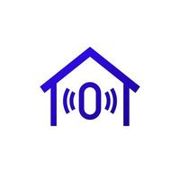 Sensor for home icon on white vector