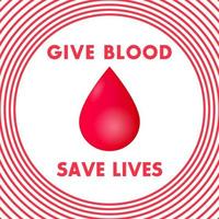 blood donation poster, save lives vector