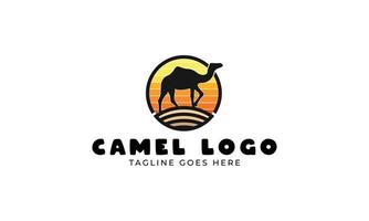 diseño de logotipo de camello vector