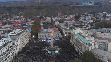 demonstração em tbilisi video