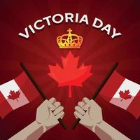 Victoria Day Concept vector