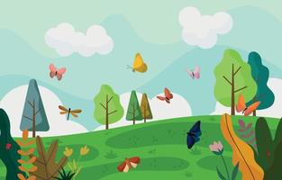 Spring Insect Background vector