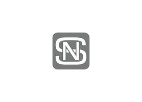 SN initial logo design vector icon