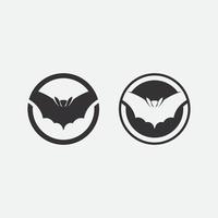 Bat logo animal and vector, set wings, black, halloween, vampire, gothic, illustration, design bat icon vector