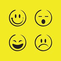 icono de sonrisa, sonrisa, diseño de logotipo vectorial, emoticonos felices, diseño divertido y felicidad de emoji vectorial vector