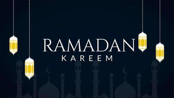 estoque de vídeo de animação ramadan kareem 4k video