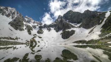 lago de montaña de 8k en pico nevado