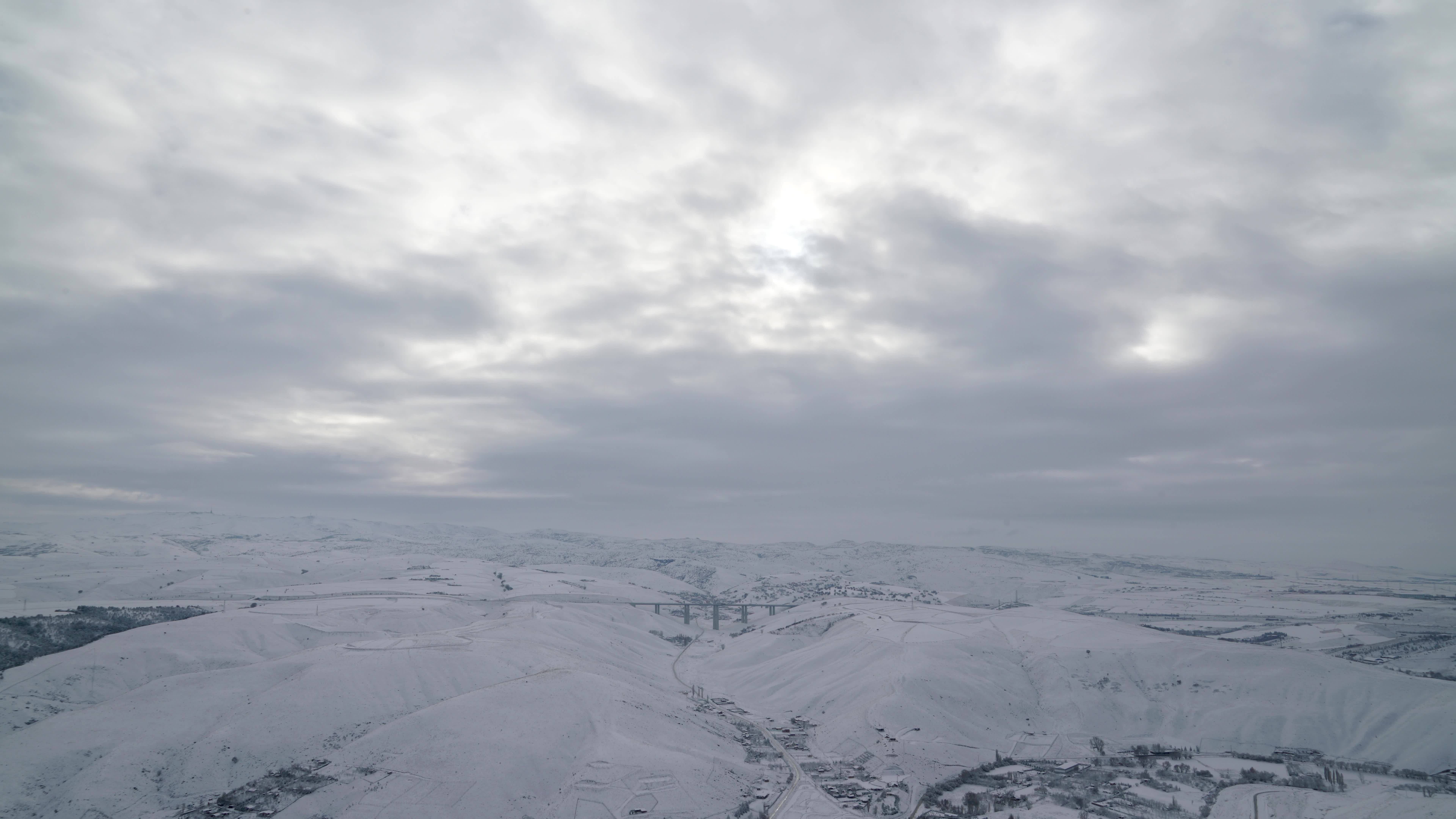 Siberia - snowy winter terrain