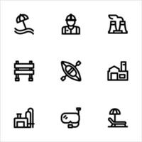 Mix Icon Construction Transportation Electronic Furniture Sport and Multimedia vector