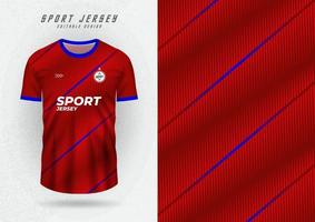 fondo de maqueta para camiseta deportiva a rayas rojas y azules vector