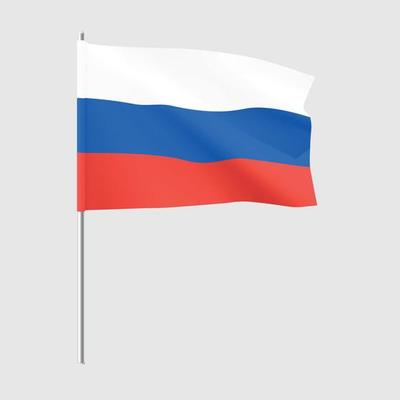 Premium Vector  Russia flag national realistic flag of russian federation  vector