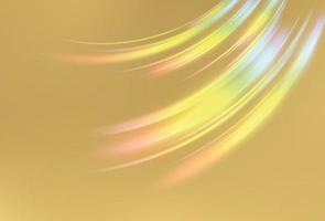 Gold prism texture. Rainbow on golden background. vector