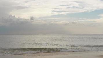 Airplane approaching over ocean video