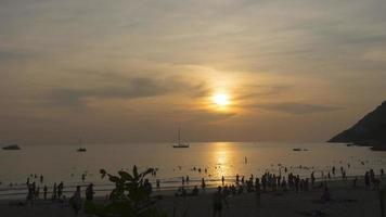 Sunset landscape at Phuket video