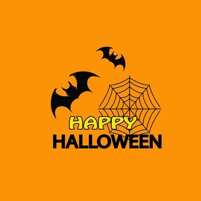 Happy Halloween Background vector illustration. Spooky monster poster design