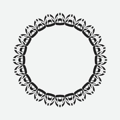 Free Vector vintage frame on a white background