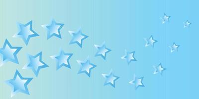 Blue stars trail background on blue background vector