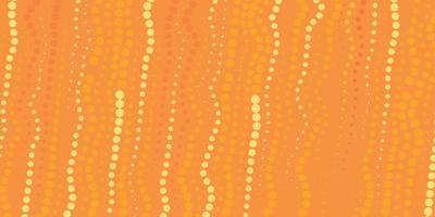 Abstract background of orange polka dots on orange background vector