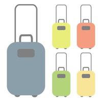 A set of colourful suitcases in vector, eps 10 vector