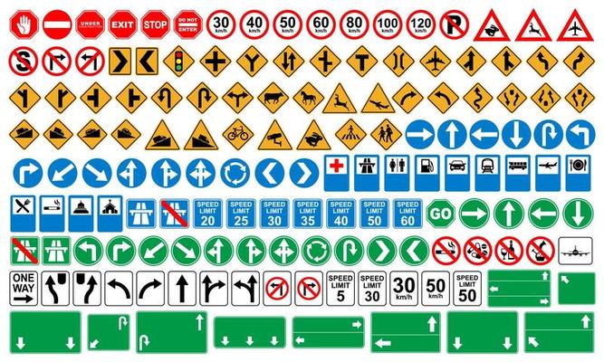 Road Crossing Sign Vector Art, Icons, and Graphics for Free Download