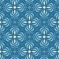 Floral simple pattern with bunches of monstera leaves in rhombus grid vector