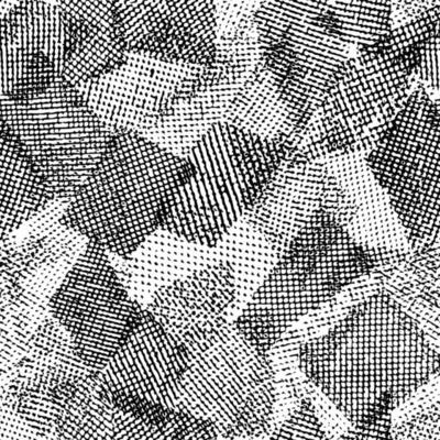Seamless pattern with tulle overlapping patches. Mesh texture.