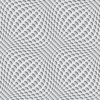 Wavy perforated background with round hole. Vector seamless pattern. Smooth lines. Gray colors.